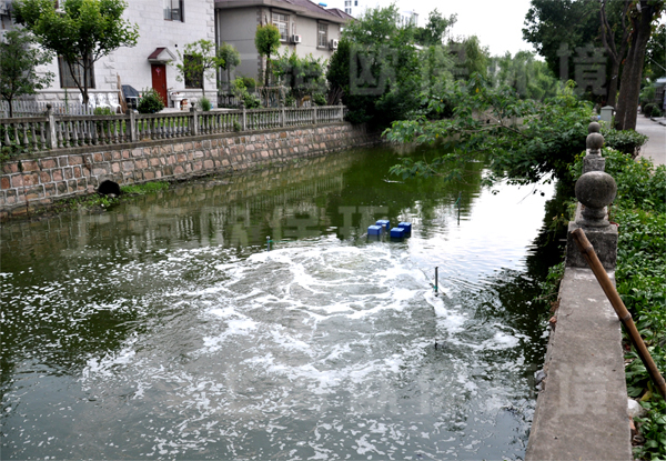 超靜音造流曝氣機在松江九亭中心村河道治理中的成功應用