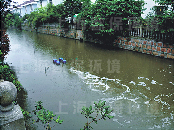 超靜音造流曝氣機在松江九亭中心村河道治理中的成功應用