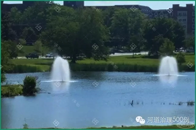 浮水噴泉式曝氣機(jī)，增氧造景